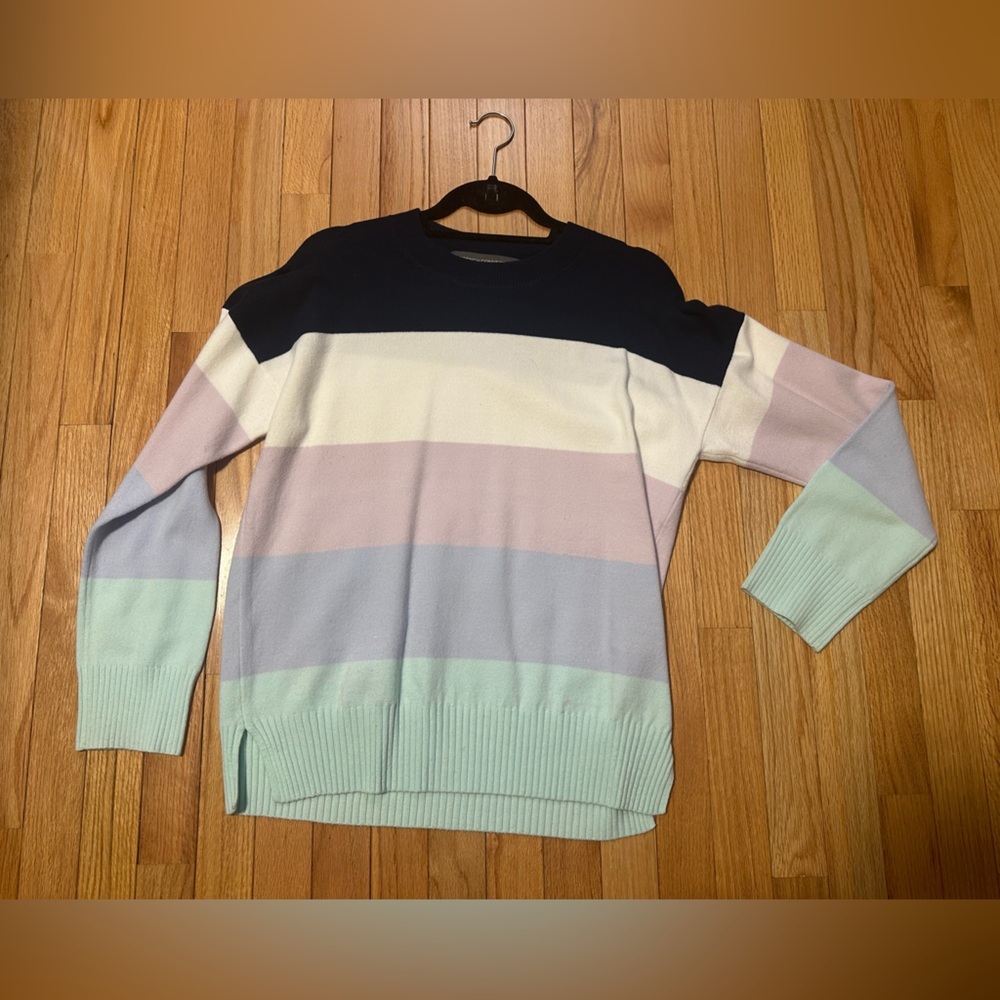 French Connection Colorful Striped Sweater Size Medium